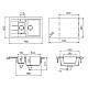 Заказать Кухонная мойка Schock Aster 60D лунный камень 700764 в магазине сантехники Santeh-Crystal.ru