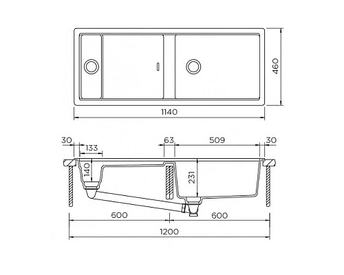 Приобрести Кухонная мойка Schock Prepstation 120D магма 700970 в магазине сантехники Santeh-Crystal.ru