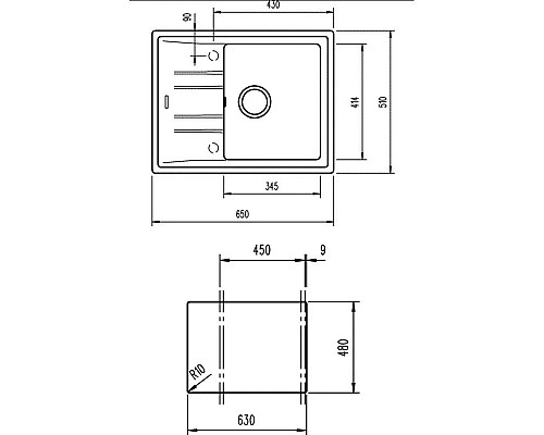 Приобрести Кухонная мойка Teka Stone 45 S-TG 1B 1D темно-серый 115330048 в магазине сантехники Santeh-Crystal.ru