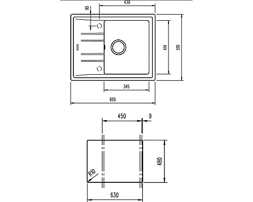 Заказать Кухонная мойка Teka Stone 45 S-TG 1B 1D белый арктик 115330047 в магазине сантехники Santeh-Crystal.ru