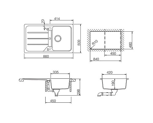 Купить Кухонная мойка Teka Simpla 45-TG карбон 40144512 в магазине сантехники Santeh-Crystal.ru