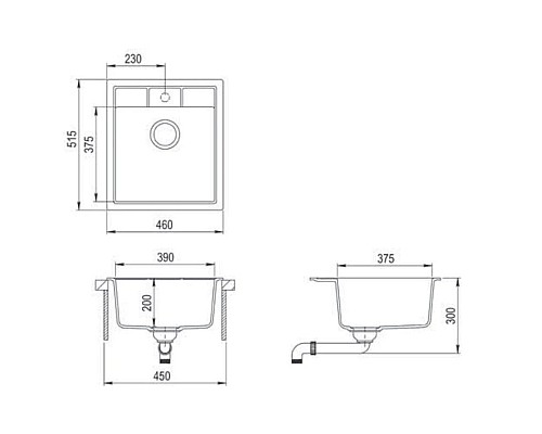 Купить Кухонная мойка Teka Estela 45 S-TQ 1B белый мрамор 40148074 в магазине сантехники Santeh-Crystal.ru