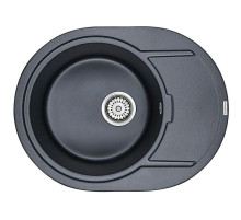Кухонная мойка Paulmark Oval черный металлик PM316502-BLM