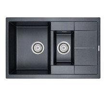 Кухонная мойка Paulmark Feste черный металлик PM237850-BLM