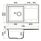 Заказать Кухонная мойка Tetogranit Omoikiri Sakaime 78-GR ленинградский серый 4993548 в магазине сантехники Santeh-Crystal.ru