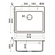 Купить Кухонная мойка Tetogranit Omoikiri Tedori 57-BL черный 4993980 в магазине сантехники Santeh-Crystal.ru