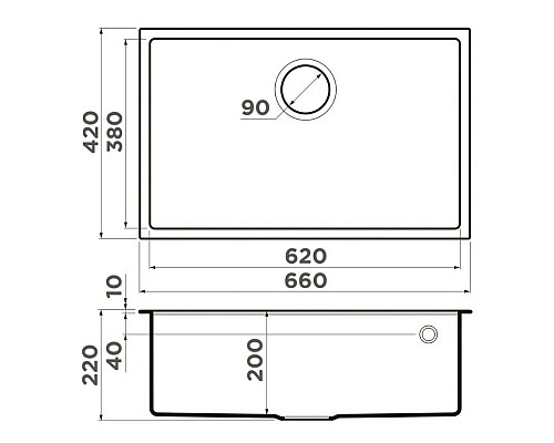 Купить Кухонная мойка Tetogranit Omoikiri Tedori 66-U-DC темный шоколад 4993976 в магазине сантехники Santeh-Crystal.ru