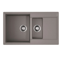 Кухонная мойка Artgranit Omoikiri Daisen 86-2-GR ленинградский серый 4993475