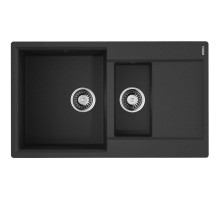 Кухонная мойка Artgranit Omoikiri Daisen 86-2-BL черный 4993477