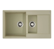 Кухонная мойка Artgranit Omoikiri Daisen 86-2-BE ваниль 4993471