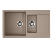 Кухонная мойка Artgranit Omoikiri Daisen 86-2-SA бежевый 4993478
