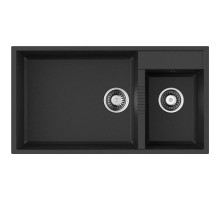 Кухонная мойка Tetogranit Omoikiri Tedori 85-2-U-BL черный 4993940
