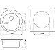 Заказать Кухонная мойка Granula песок 4801sa в магазине сантехники Santeh-Crystal.ru