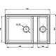 Заказать Кухонная мойка GranFest песок Level GF-LV-760K в магазине сантехники Santeh-Crystal.ru