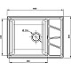 Купить Кухонная мойка GranFest бежевый Vertex GF-V-680L в магазине сантехники Santeh-Crystal.ru