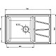 Купить Кухонная мойка GranFest графит Vertex GF-V-780L в магазине сантехники Santeh-Crystal.ru