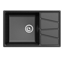 Кухонная мойка GranFest черный Vertex GF-V-780L