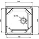 Купить Кухонная мойка GranFest песок Unique GF-U-500 в магазине сантехники Santeh-Crystal.ru