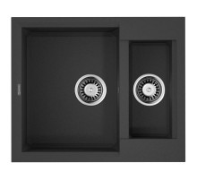 Кухонная мойка Tetogranit Omoikiri Sakaime 60-2-BL черный 4993908