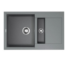 Кухонная мойка Tetogranit Omoikiri Sakaime 78-2-GR ленинградский серый 4993559