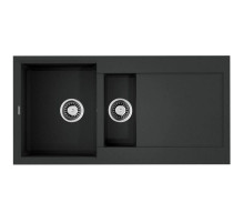 Кухонная мойка Tetogranit Omoikiri Sakaime 100-2-BL черный 4993892