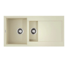 Кухонная мойка Tetogranit Omoikiri Sakaime 100-2-BE ваниль 4993893