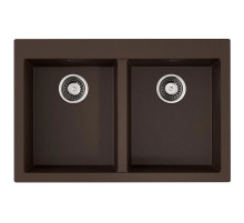 Кухонная мойка Tetogranit Omoikiri Bosen 80-2-DC темный шоколад 4993840