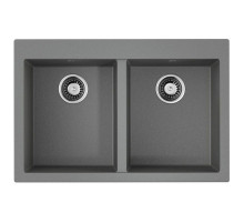 Кухонная мойка Tetogranit Omoikiri Bosen 80-2-GR ленинградский серый 4993569