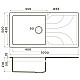 Купить Кухонная мойка Tetogranit Omoikiri Yasugata 100-GR ленинградский серый 4993568 в магазине сантехники Santeh-Crystal.ru