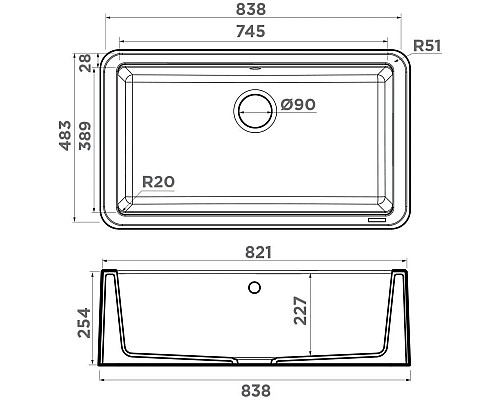 Заказать Кухонная мойка Tetogranit Omoikiri Tarento 83-WH белый 4993177 в магазине сантехники Santeh-Crystal.ru