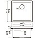 Приобрести Кухонная мойка Tetogranit Omoikiri Yamakawa 45T-U/I-CH шампань 4993426 в магазине сантехники Santeh-Crystal.ru