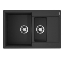 Кухонная мойка Tetogranit Omoikiri Daisen 78-2T-BL черный 4993535