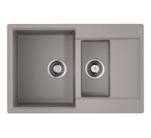 Кухонная мойка Tetogranit Omoikiri Daisen 78-2T-GR ленинградский серый 4993585