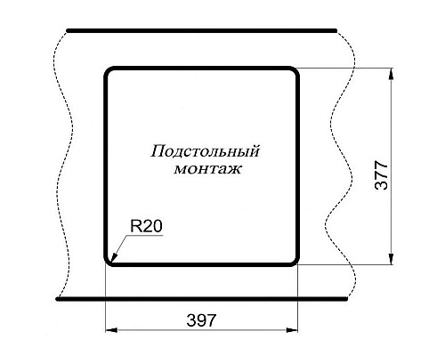 Купить Кухонная мойка Milacio Leon 45 бежевый MC.77094 в магазине сантехники Santeh-Crystal.ru