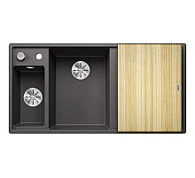 Кухонная мойка Blanco Axia III 6S InFino темная скала 524644