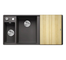 Кухонная мойка Blanco Axia III 6 S-F InFino темная скала 524664