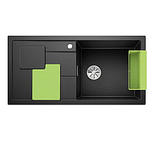 Кухонная мойка Blanco Sity XL 6S InFino антрацит/киви 525060