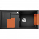 Кухонная мойка Blanco Sity XL 6S InFino антрацит/апельсин 525056