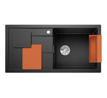 Кухонная мойка Blanco Sity XL 6S InFino антрацит/апельсин 525056