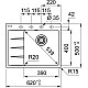 Приобрести Кухонная мойка Fragranit Franke Centro CNG 611/211-62 TL оникс 114.0639.710 в магазине сантехники Santeh-Crystal.ru