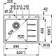 Приобрести Кухонная мойка Fragranit Franke Centro CNG 611/211-62 TL серый камень 114.0639.716 в магазине сантехники Santeh-Crystal.ru
