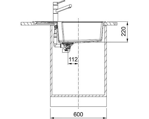 Заказать Кухонная мойка Fragranit Franke Urban UBG 611-78L графит 114.0595.287 в магазине сантехники Santeh-Crystal.ru