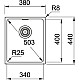 Заказать Кухонная мойка Fragranit Franke Kubus KBG 110-34 серый камень 125.0023.835 в магазине сантехники Santeh-Crystal.ru