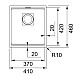 Заказать Кухонная мойка Fragranit Franke Kubus KNG 110-37 оникс 125.0512.449 в магазине сантехники Santeh-Crystal.ru