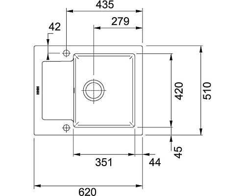 Купить Кухонная мойка Franke Maris MRK 611-62 миндаль 124.0335.680 в магазине сантехники Santeh-Crystal.ru