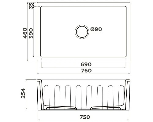 Заказать Кухонная мойка Natceramic Omoikiri Mikura 76-WH белый 4997074 в магазине сантехники Santeh-Crystal.ru