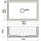 Заказать Кухонная мойка Natceramic Omoikiri Mikura 76-WH белый 4997074 в магазине сантехники Santeh-Crystal.ru