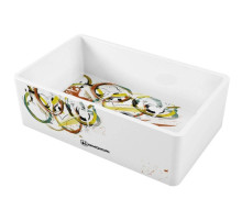 Кухонная мойка Natceramic Omoikiri Mikura 76-Tokio 3 white 4993174