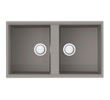 Кухонная мойка Artceramic Omoikiri Kitagawa 83-2-U-GR leningrad grey 4993810