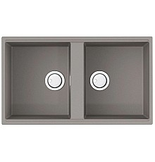 Кухонная мойка Artceramic Omoikiri Kitagawa 83-2-U-GR leningrad grey 4993810